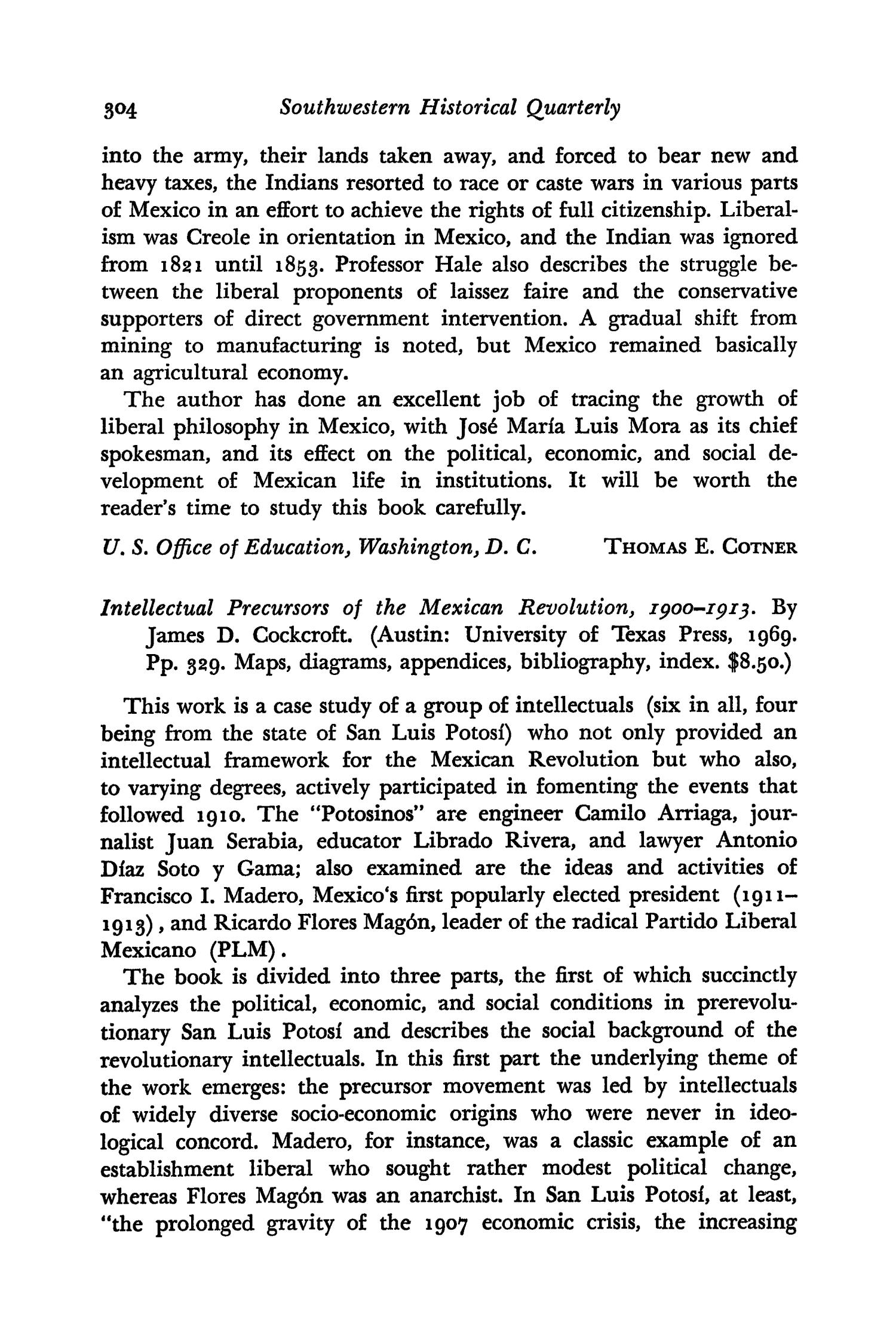 The Southwestern Historical Quarterly, Volume 73, July 1969 - April, 1970
                                                
                                                    304
                                                