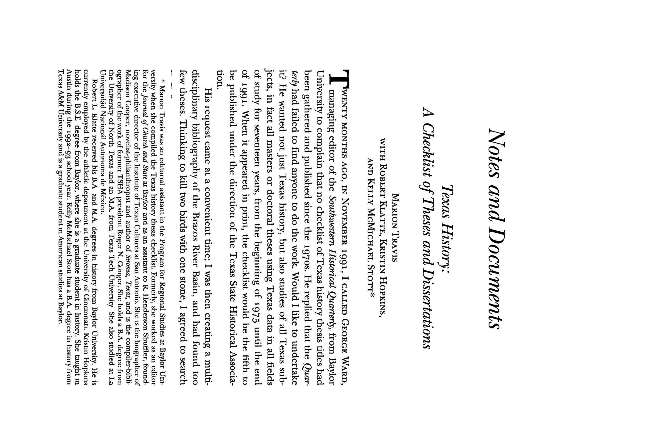 The Southwestern Historical Quarterly, Volume 97, July 1993 - April, 1994
                                                
                                                    81
                                                