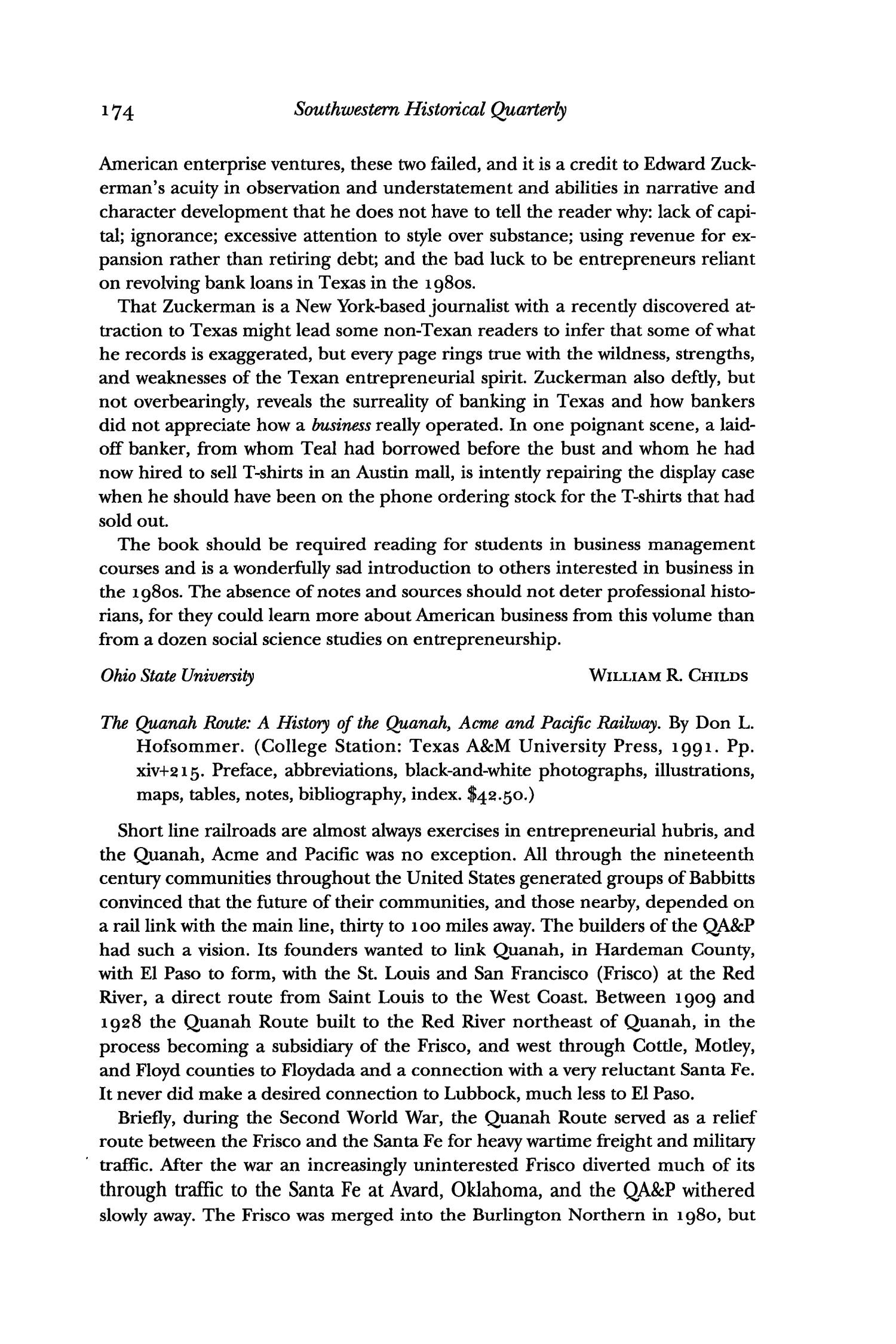 The Southwestern Historical Quarterly, Volume 97, July 1993 - April, 1994
                                                
                                                    174
                                                