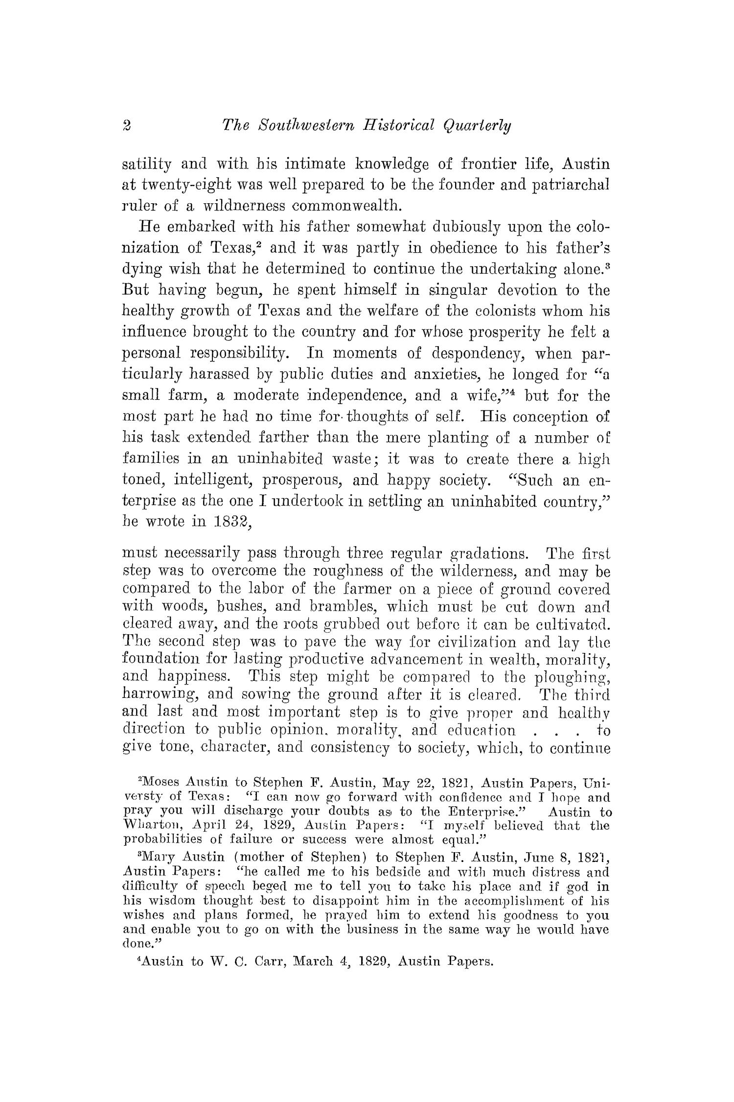 The Southwestern Historical Quarterly, Volume 22, July 1918 - April, 1919
                                                
                                                    2
                                                