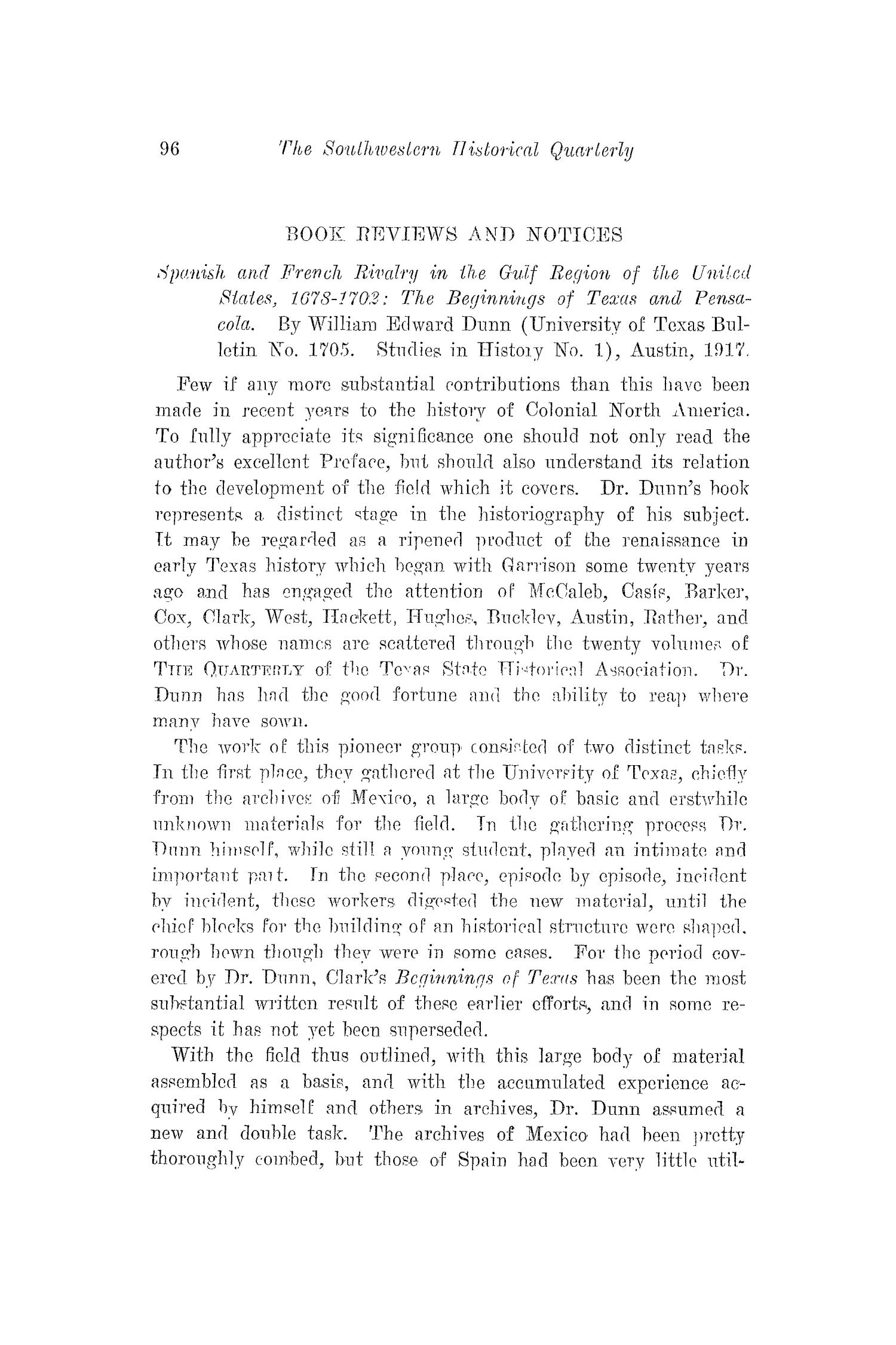 The Southwestern Historical Quarterly, Volume 22, July 1918 - April, 1919
                                                
                                                    96
                                                