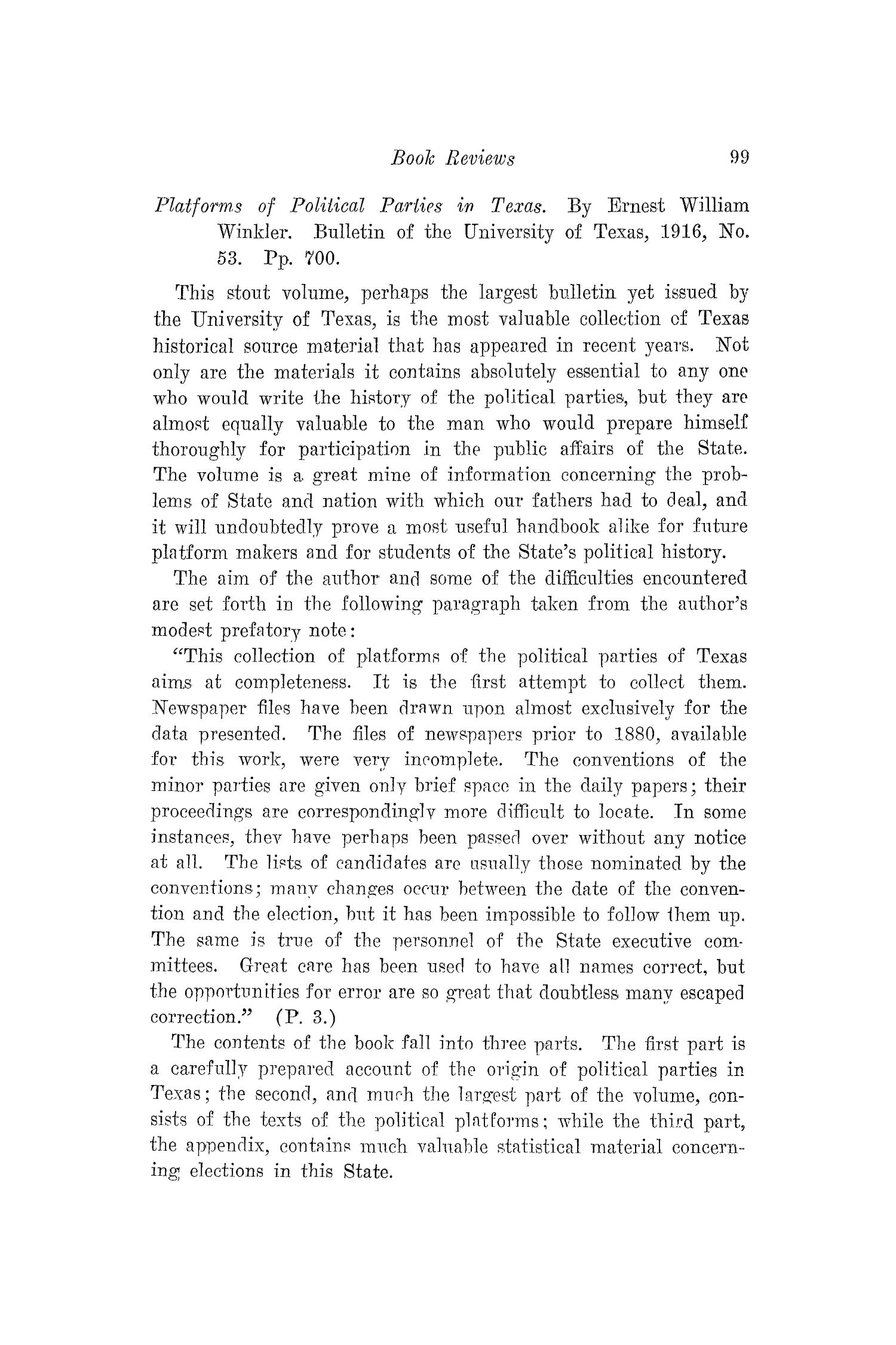 The Southwestern Historical Quarterly, Volume 22, July 1918 - April, 1919
                                                
                                                    99
                                                