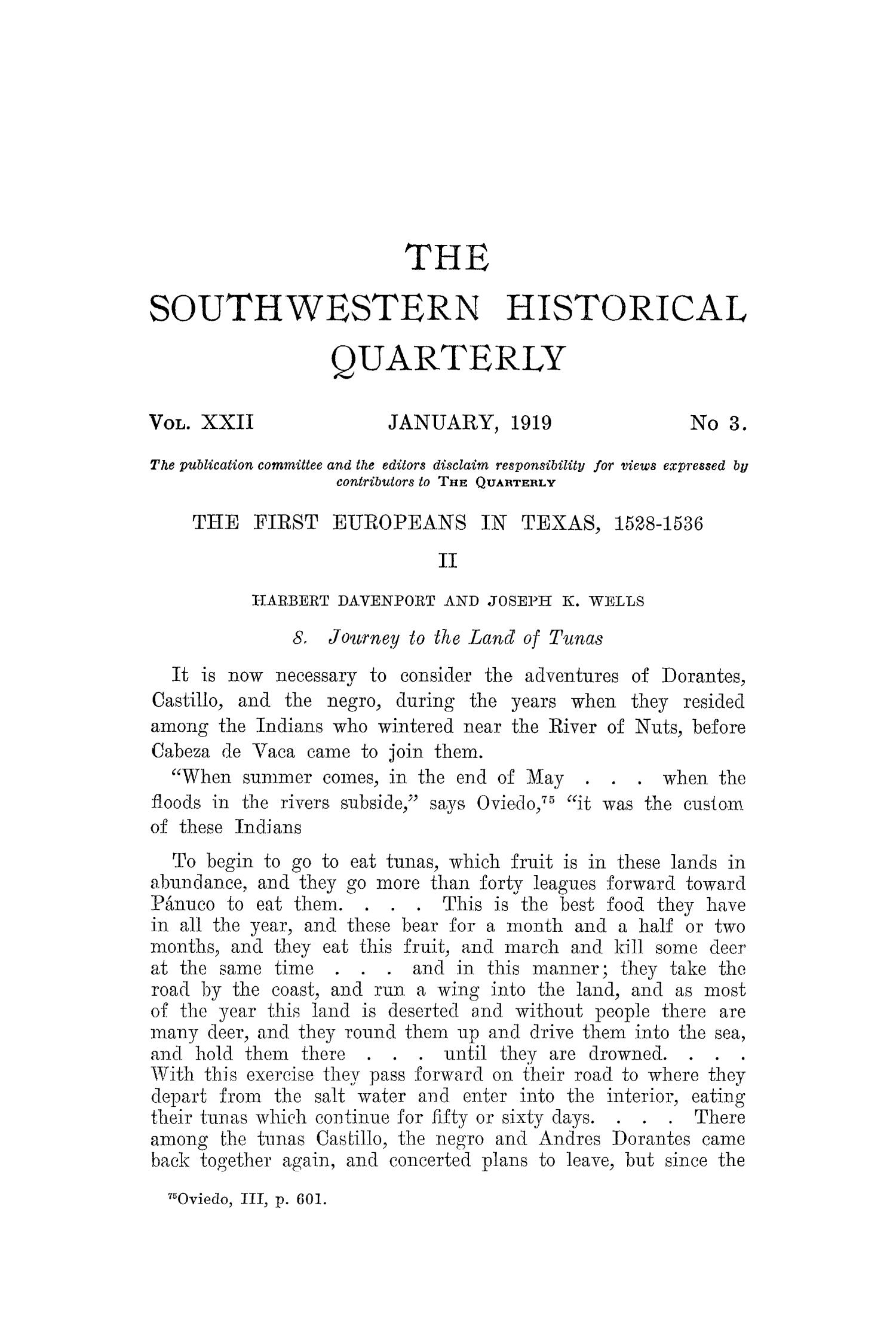 The Southwestern Historical Quarterly, Volume 22, July 1918 - April, 1919
                                                
                                                    205
                                                