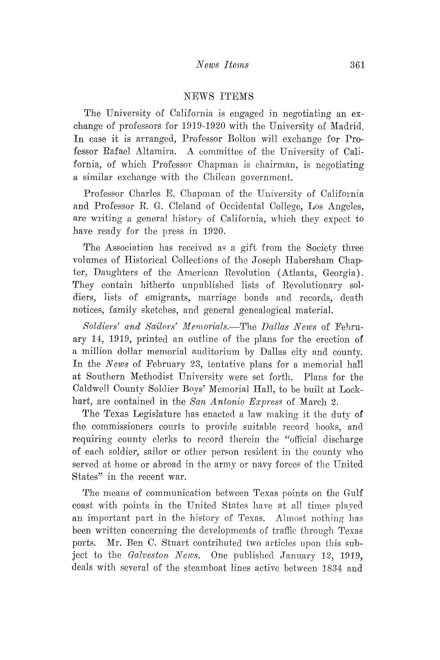 The Southwestern Historical Quarterly, Volume 22, July 1918 - April, 1919
                                                
                                                    361
                                                