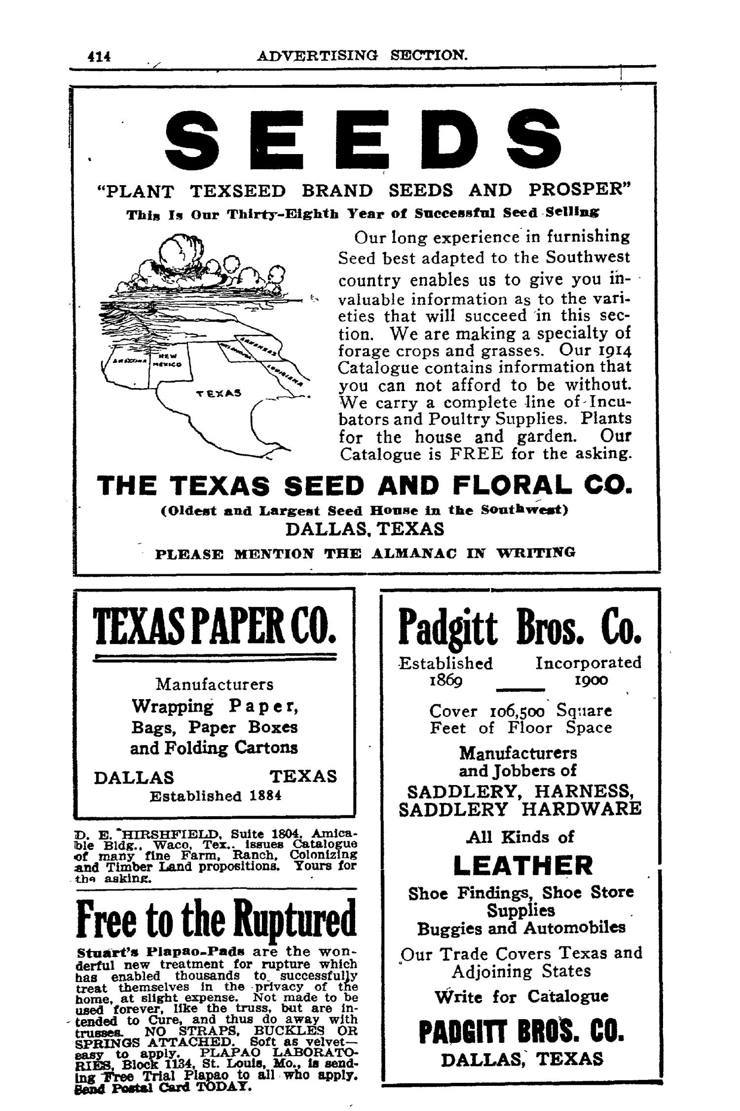 Texas Almanac and State Industrial Guide 1914
                                                
                                                    414
                                                