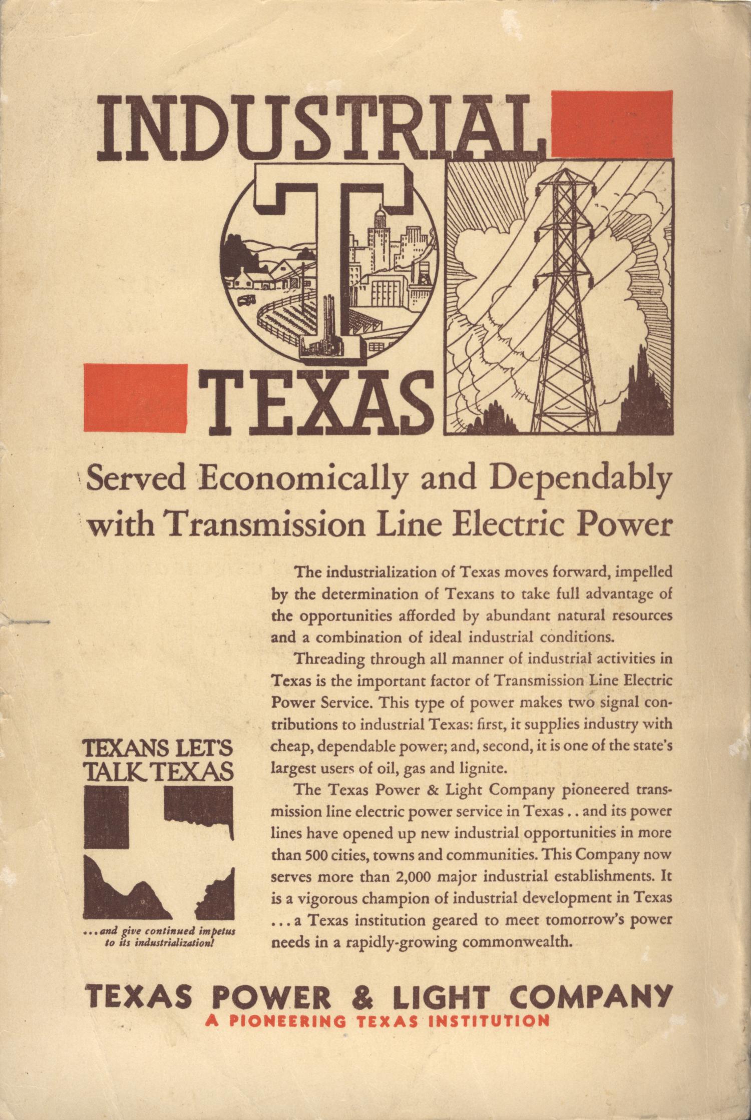 Texas Almanac, 1939-1940
                                                
                                                    Back Cover
                                                
