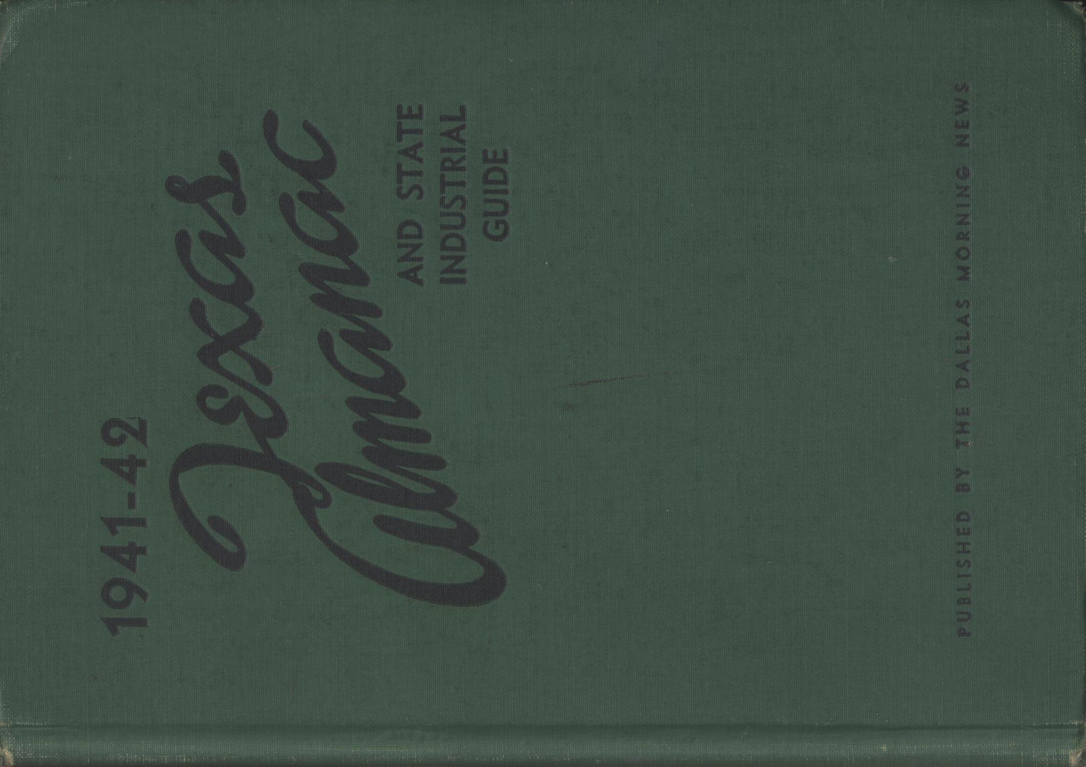 Texas Almanac, 1941-1942
                                                
                                                    Front Cover
                                                