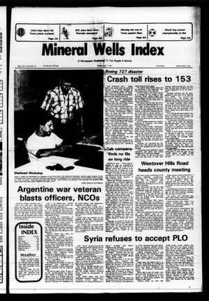 Primary view of object titled 'Mineral Wells Index (Mineral Wells, Tex.), Vol. 82, No. 57, Ed. 1 Sunday, July 11, 1982'.