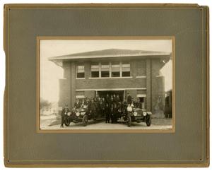 Primary view of object titled '[Dallas Fire Department Station #8 Group Portrait]'.