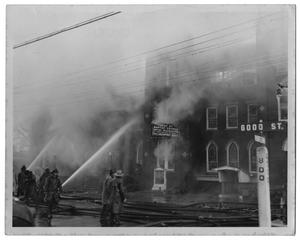 Primary view of object titled '[Fire at Good Street Baptist Church]'.
