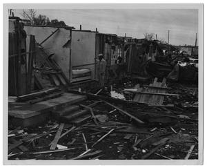 Primary view of object titled '[Tornado Destruction in Dallas, Texas]'.