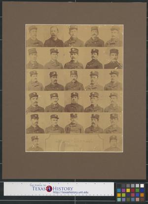 Primary view of object titled '[Old Portrait of the Dallas Fire Department]'.