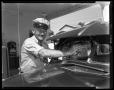 Thumbnail image of item number 1 in: '"Pete" working at his Service Station'.