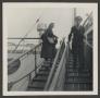 Photograph: [Dolores Lamb Boarding a Ship]