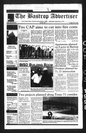 Primary view of The Bastrop Advertiser (Bastrop, Tex.), Vol. 145, No. 62, Ed. 1 Saturday, October 3, 1998