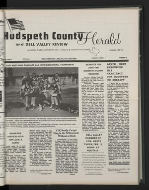 Primary view of object titled 'Hudspeth County Herald and Dell Valley Review (Dell City, Tex.), Vol. 43, No. 22, Ed. 1 Friday, February 4, 2000'.