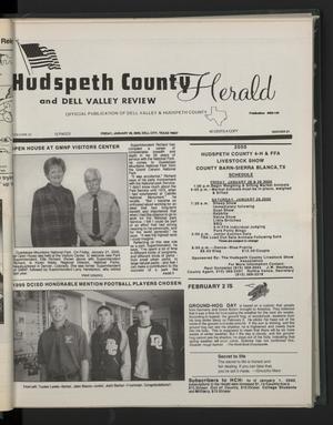 Primary view of object titled 'Hudspeth County Herald and Dell Valley Review (Dell City, Tex.), Vol. 43, No. 21, Ed. 1 Friday, January 28, 2000'.