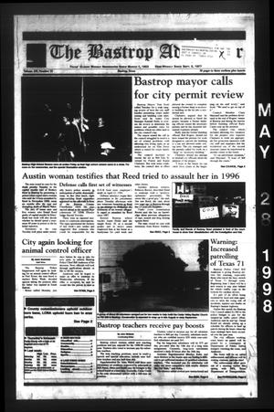 Primary view of object titled 'The Bastrop Advertiser (Bastrop, Tex.), Vol. 145, No. 25, Ed. 1 Thursday, May 28, 1998'.