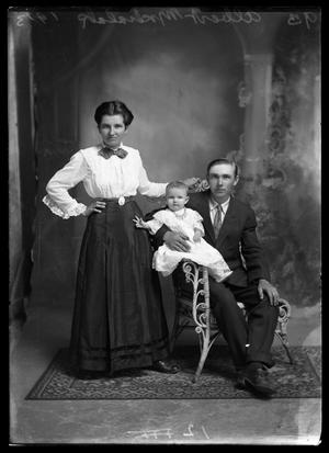 Primary view of object titled '[Portrait of Malina, Frank, and Child]'.