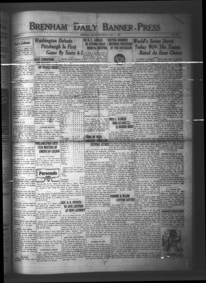 Primary view of object titled 'Brenham Daily Banner-Press (Brenham, Tex.), Vol. 42, No. 164, Ed. 1 Wednesday, October 7, 1925'.