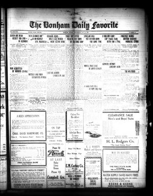 Primary view of object titled 'The Bonham Daily Favorite (Bonham, Tex.), Vol. 26, No. 171, Ed. 1 Wednesday, January 23, 1924'.