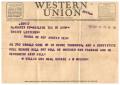 Letter: [Telegram from W. Willis Cox and J. B. McGaha, May 26, 1953]