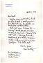 Letter: [Letter from Max Bentley to Truett Latimer, April 8, 1954]