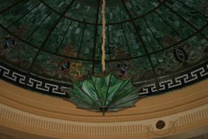 Primary view of object titled '1891 Colorado County Courthouse Tiffany Glass Dome'.