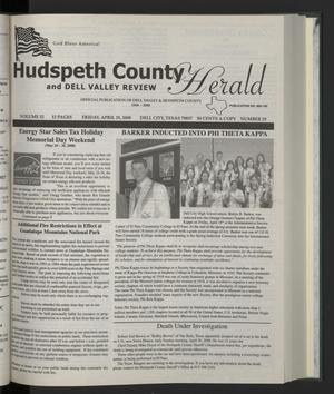 Primary view of object titled 'Hudspeth County Herald and Dell Valley Review (Dell City, Tex.), Vol. 52, No. 29, Ed. 1 Friday, April 25, 2008'.