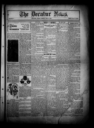 Primary view of object titled 'The Decatur News. (Decatur, Tex.), Vol. 20, No. 10, Ed. 1 Friday, February 8, 1901'.