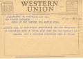 Letter: [Telegram from John A. Morrison, April 12, 1954]