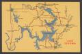 Postcard: [Area Map of Lake Texoma]