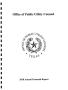 Report: Texas Office of Public Utility Counsel Annual Financial Report: 2018