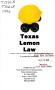Report: Texas lemon law a consumer handbook, December 1996