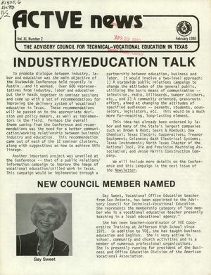 Primary view of object titled 'ACTVE News, Volume 11, Number 2, February 1980'.