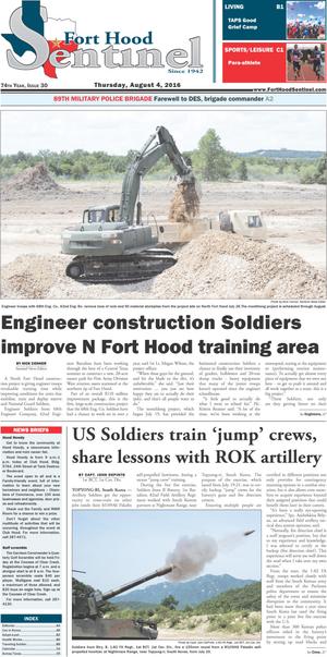 Fort Hood Sentinel (Fort Hood, Tex.), Vol. 74, No. 30, Ed. 1 Thursday, August 4, 2016