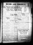 Newspaper: Record and Chronicle. (Denton, Tex.), Vol. 33, No. 5, Ed. 1 Thursday,…