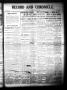 Newspaper: Record and Chronicle. (Denton, Tex.), Vol. 29, No. 31, Ed. 1 Thursday…