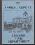 Primary view of Abilene Fire Department Annual Report: 1980