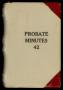 Book: Travis County Probate Records: Probate Minutes 42