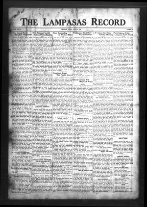 Primary view of object titled 'The Lampasas Record (Lampasas, Tex.), Vol. 29, No. 44, Ed. 1 Thursday, June 11, 1936'.