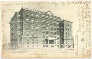 Primary view of object titled '[Drawing of the Majestic Hotel]'.