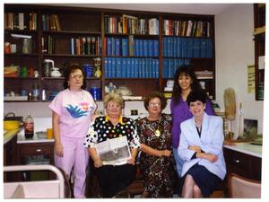 Primary view of object titled '[Portrait of Five Library Staff Members]'.