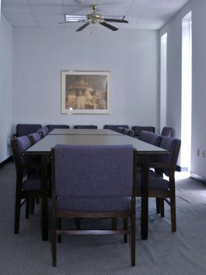 Primary view of object titled '[Conference Room at Library Annex]'.