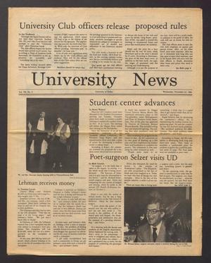 Primary view of object titled 'University News (Irving, Tex.), Vol. 7, No. 6, Ed. 1 Wednesday, November 23, 1983'.