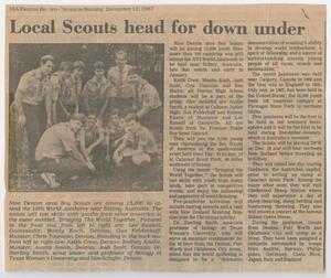 [Clipping: Local Scouts head for down under]