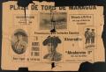 Thumbnail image of item number 1 in: '[Managua Bullfighting Advertisement, September, 1928]'.