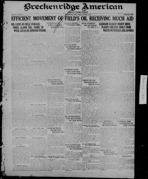 Primary view of object titled 'Breckenridge American (Breckenridge, Tex), Vol. 1, No. 176, Ed. 1, Friday, January 21, 1921'.