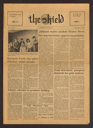 Primary view of object titled 'The Shield (Irving, Tex.), Vol. 1, No. 12, Ed. 1 Wednesday, February 14, 1968'.