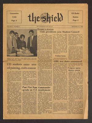 Primary view of object titled 'The Shield (Irving, Tex.), Vol. 2, No. 2, Ed. 1 Friday, September 13, 1968'.